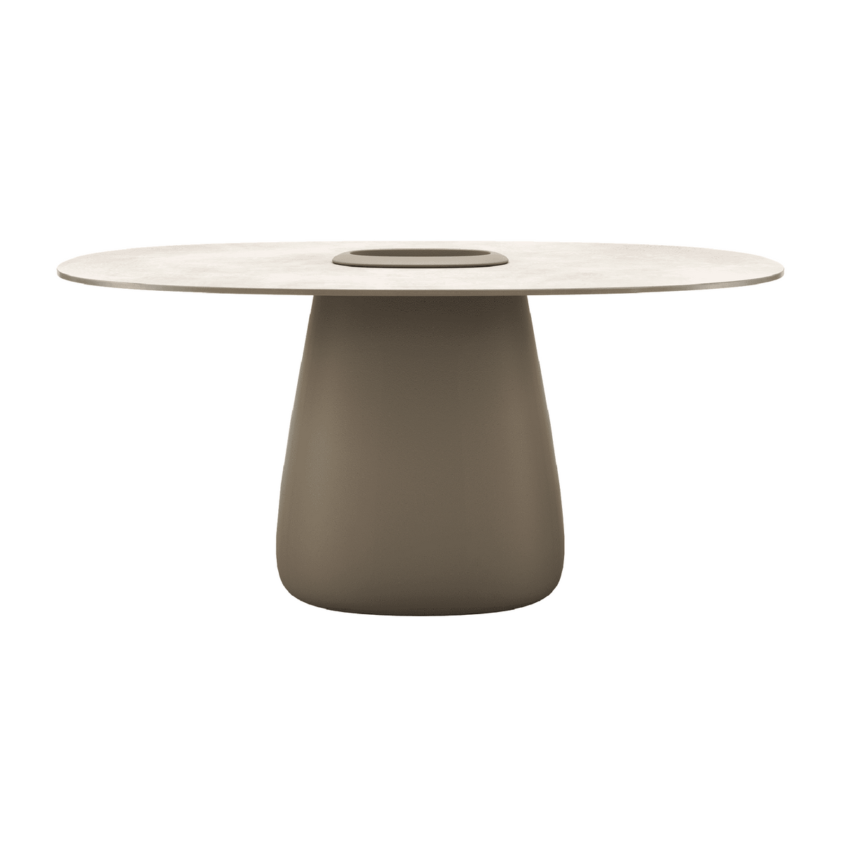 Indoor/Outdoor Bucket Dining Table | Qeeboo Cobble | OROA.com