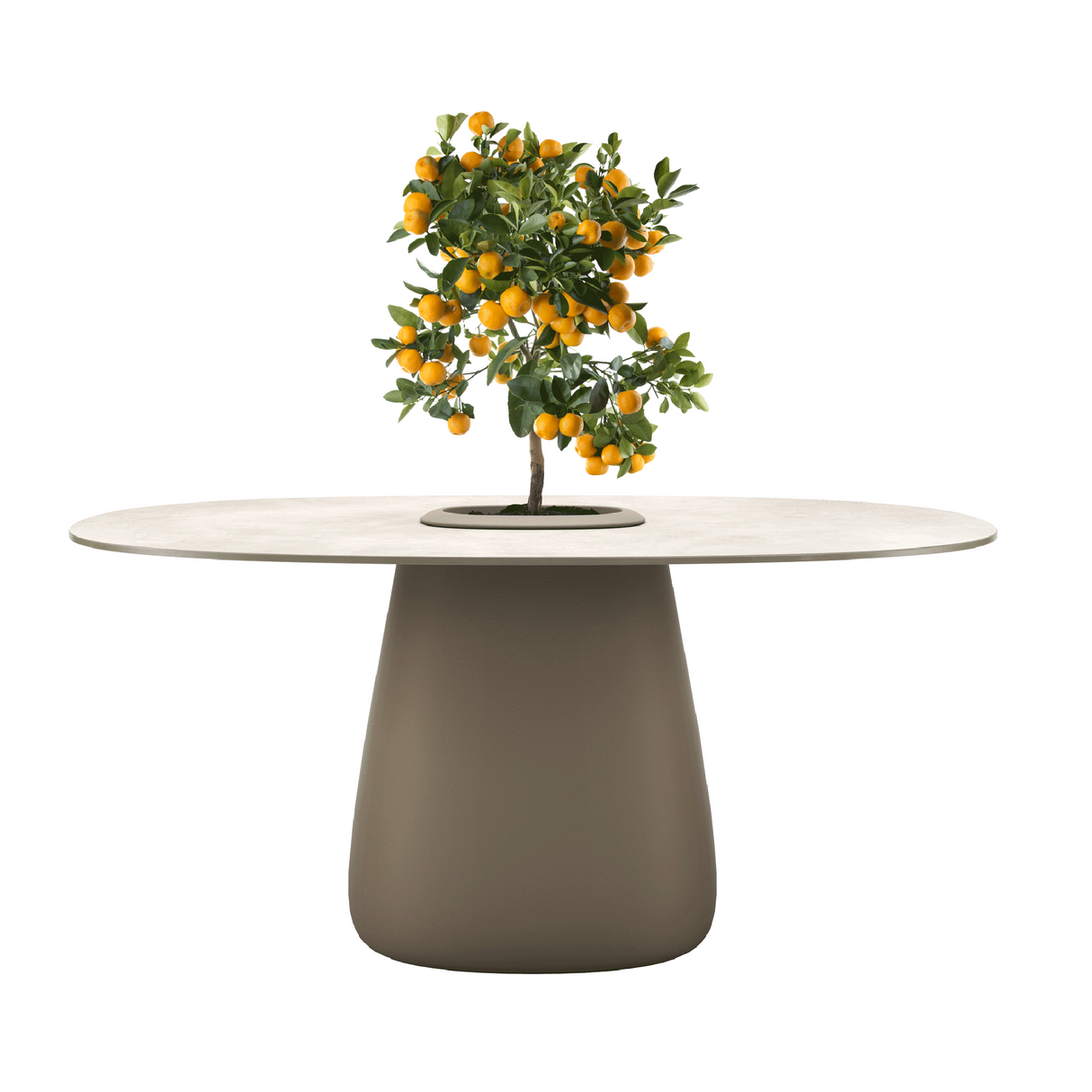 Indoor/Outdoor Bucket Dining Table | Qeeboo Cobble | OROA.com