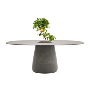 Indoor/Outdoor Bucket Dining Table | Qeeboo Cobble | OROA.com