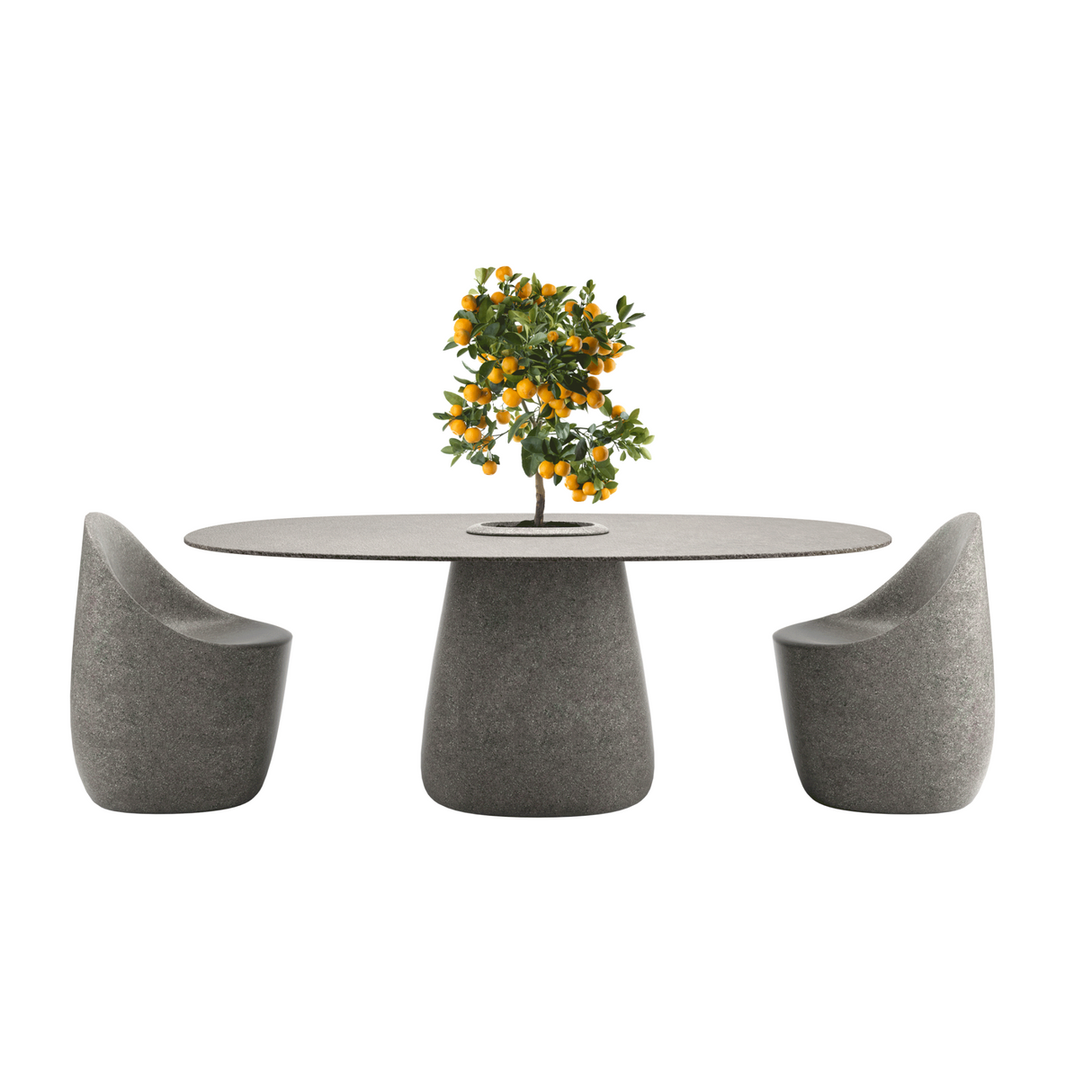 Indoor/Outdoor Bucket Dining Table | Qeeboo Cobble | OROA.com