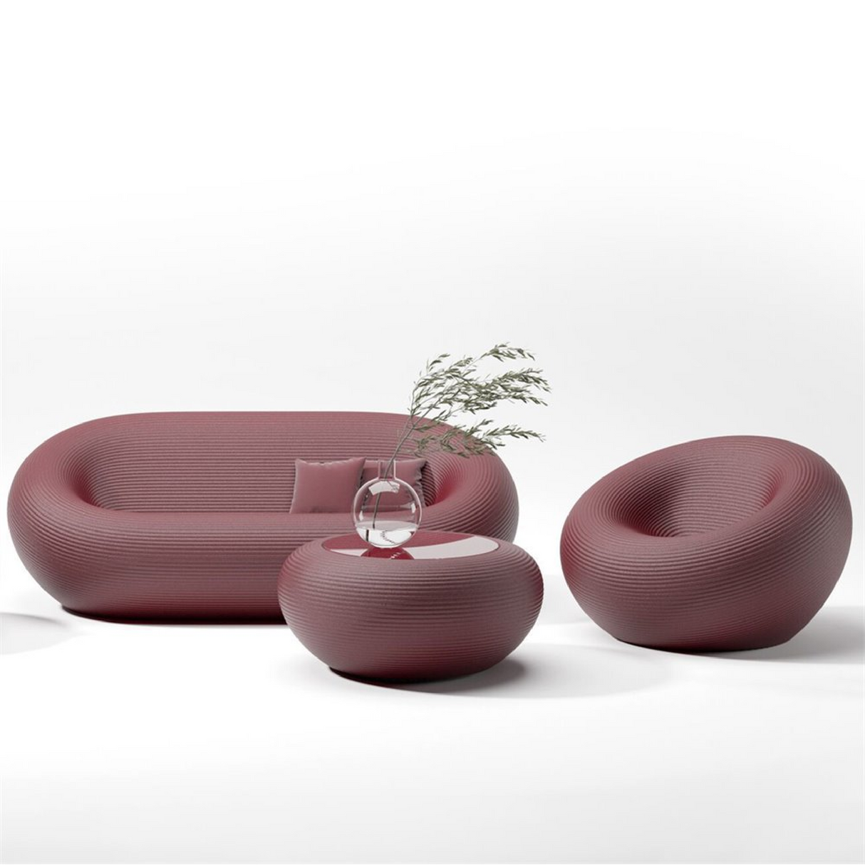 Round Outdoor Lounge Chair | Qeeboo Nami | OROA.com