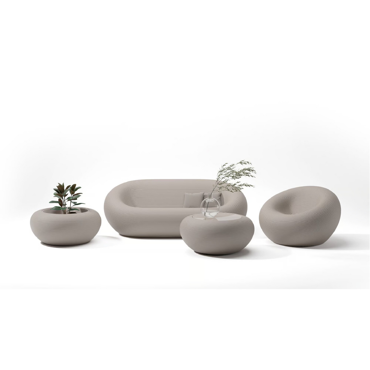 Round Minimalist Planter | Qeeboo Nami | OROA.com