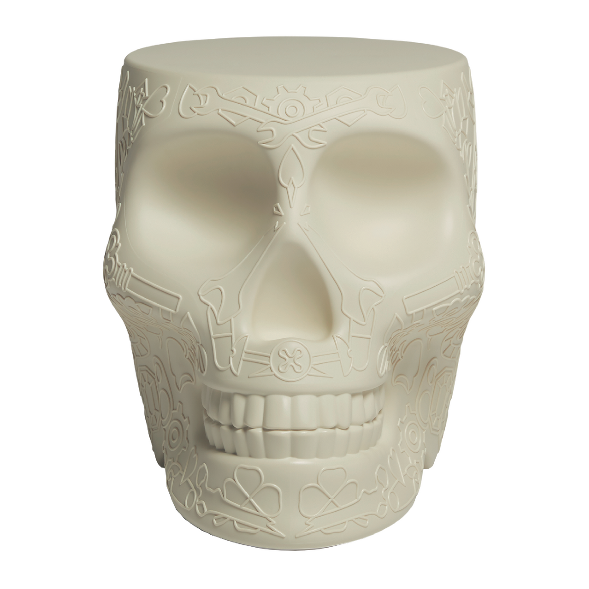 Skull-Shaped Stool Side Table | Qeeboo Mexico | OROA.com