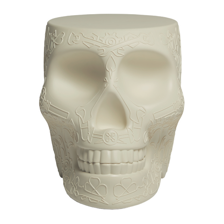 Skull-Shaped Stool Side Table | Qeeboo Mexico | OROA.com