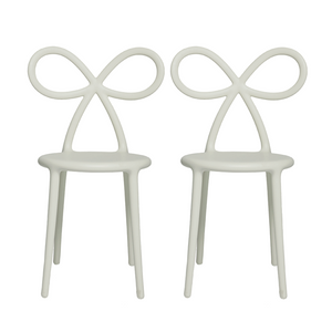 Modern Chic Dining Chair Set (2) | Qeeboo Ribbon | OROA.com