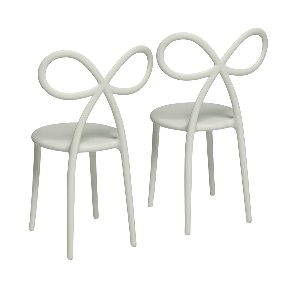 Modern Chic Dining Chair Set (2) | Qeeboo Ribbon | OROA.com