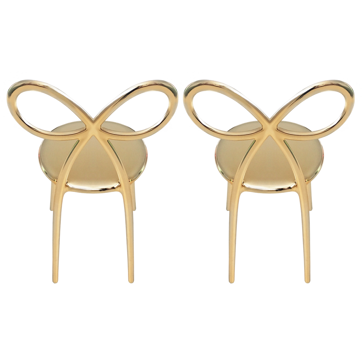 Modern Chic Dining Chair Set (2) | Qeeboo Ribbon | OROA.com