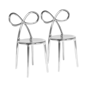 Modern Chic Dining Chair Set (2) | Qeeboo Ribbon | OROA.com