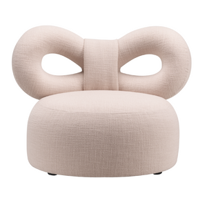 Upholstered Bow Lounge Chair | Qeeboo Ribbon | OROA.com