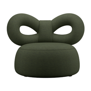Upholstered Bow Lounge Chair | Qeeboo Ribbon | OROA.com