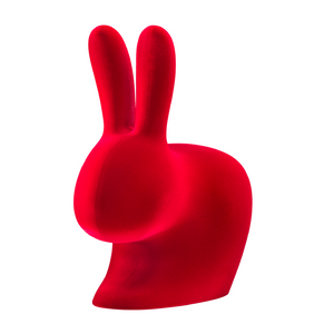 Velvet Sculptural Book End XS | Qeeboo Rabbit | OROA.com