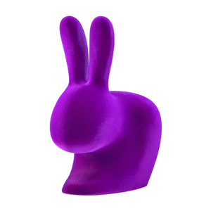 Velvet Sculptured Kid's Chair | Qeeboo Rabbit | Oroa.com