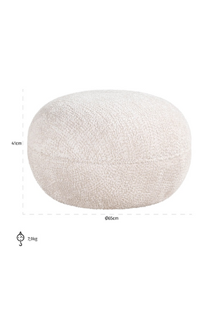  Round Upholstered Pouf | Richmond Interiors Jace | Oroa.com