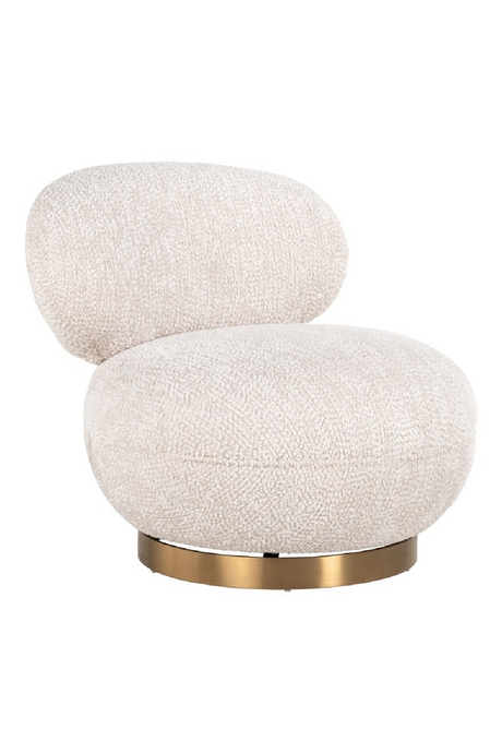 Cream Upholstered Swivel Easy Chair | Richmond Interiors  Jace | Oroa.com