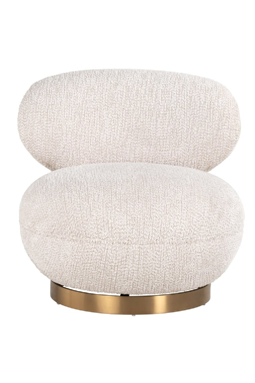 Cream Upholstered Swivel Easy Chair | Richmond Interiors  Jace | Oroa.com