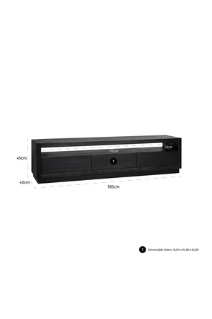 Black Oak TV Sideboard | Richmond Interiors Oakura | OROA