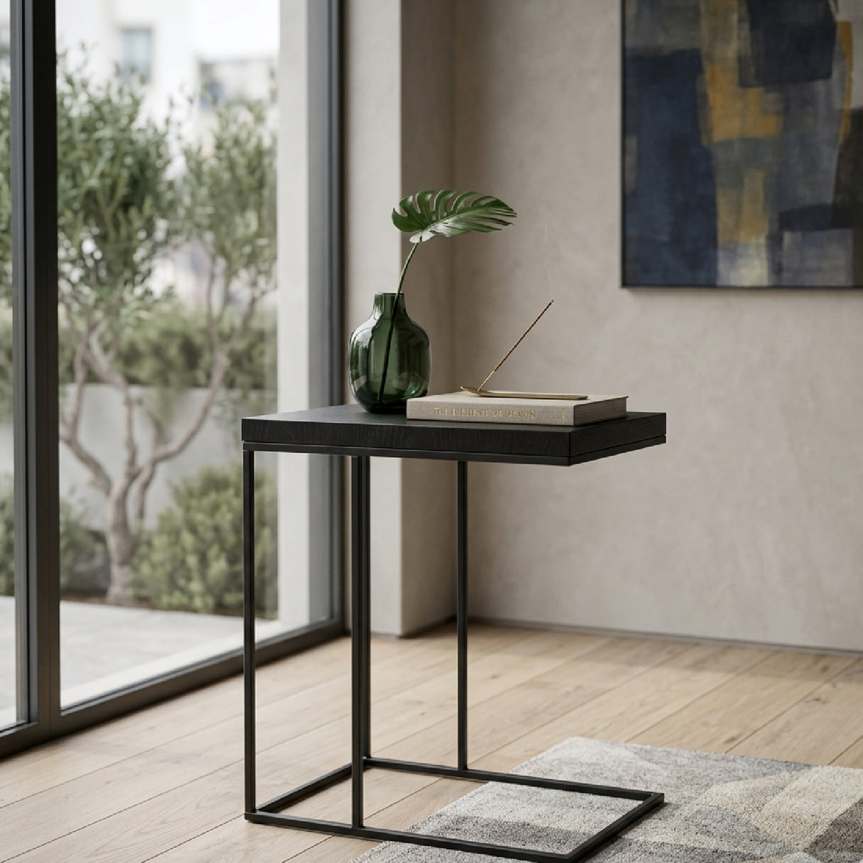   Black Oak Side Table | Oroa.com
