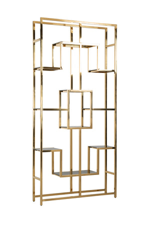 Geometrical Gold Cabinet | Richmond Interiors Magnus | Oroa.com