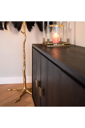 Black Oak Gold Accent Sideboard | Richmond Interiors Hunter | OROA.com