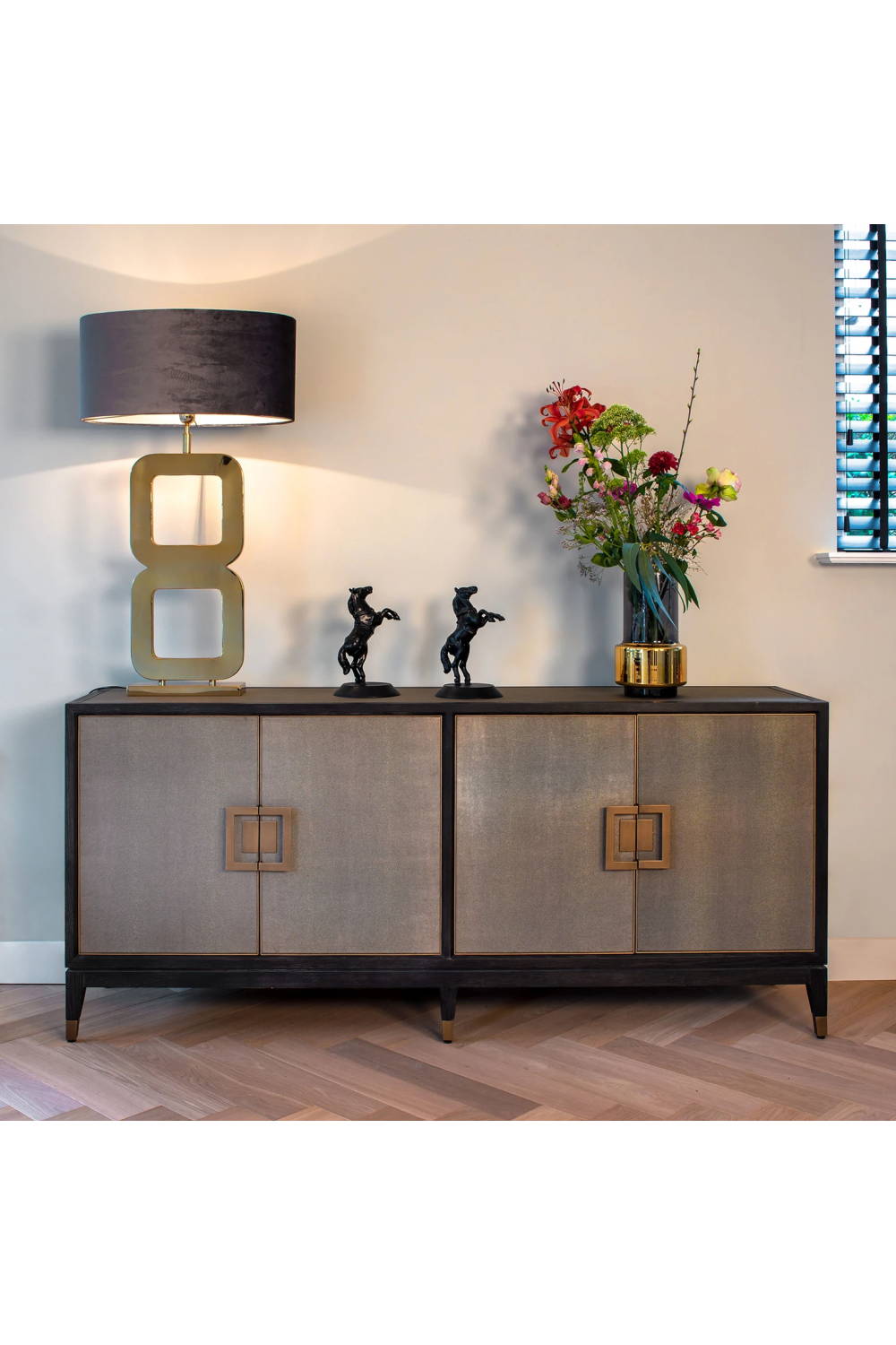 Leather Modern Sideboard | Richmond Interiors Bloomingville | Oroa.com
