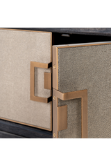 Modern Leather TV Unit | Richmond Interiors Bloomingville | Oroa.com