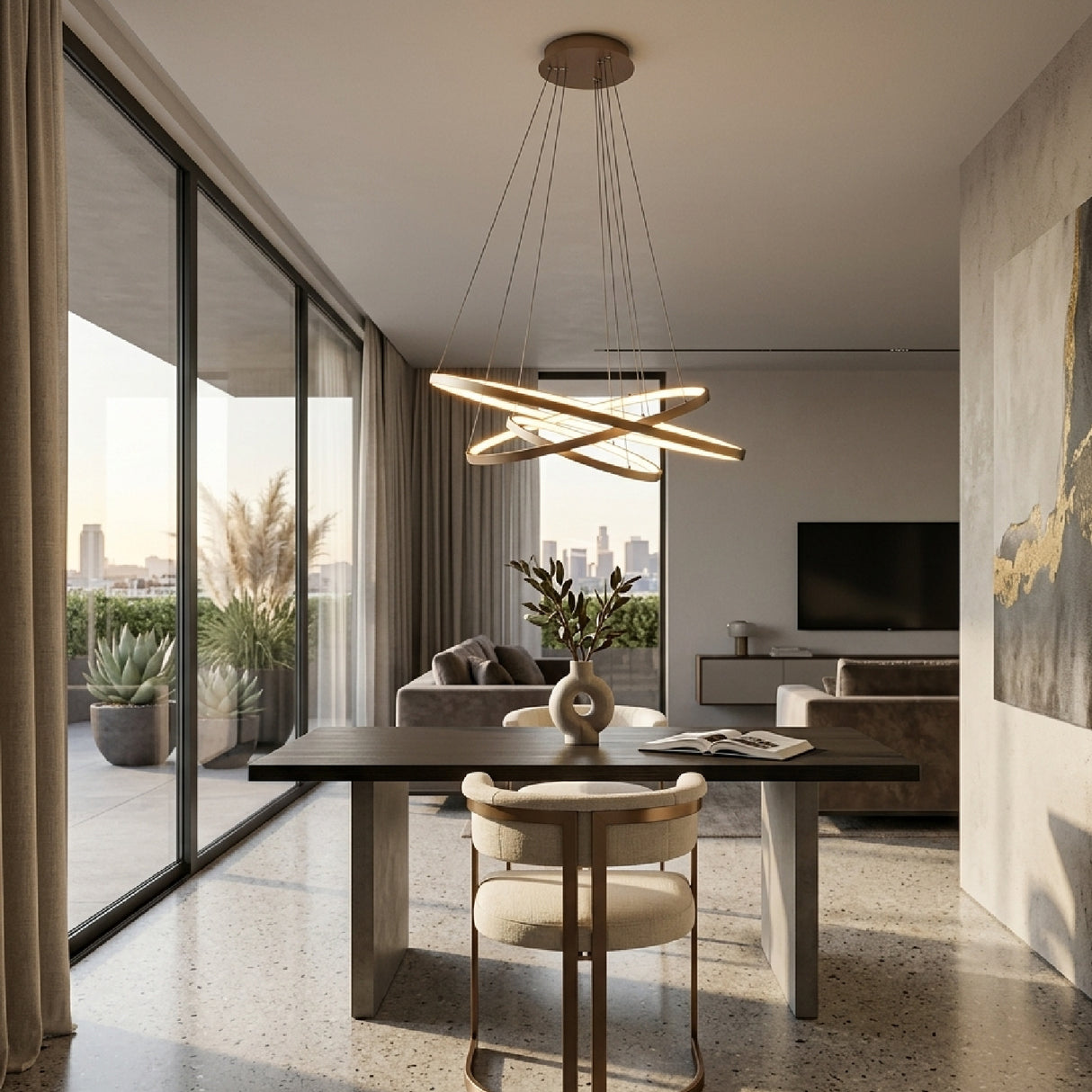   Aluminum Modern Hanging Lamp | Oroa.com