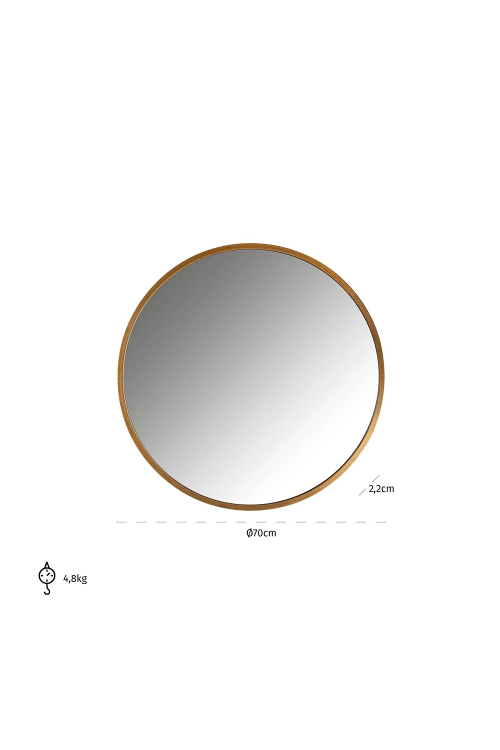 Framed Round Mirror | OROA Maeron | Oroa.com