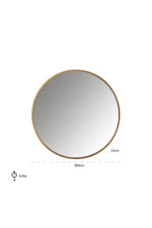 Round Minimalist Framed Mirror | Richmond Interiors Maesa | Oroa.com