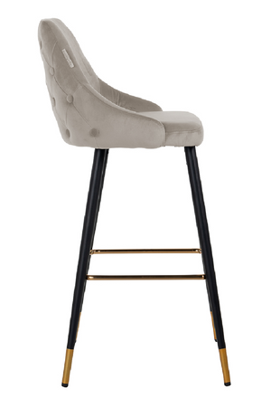 Velvet Gold Accent Bar Stool | Richmond Interiors Imani | Oroa.com
