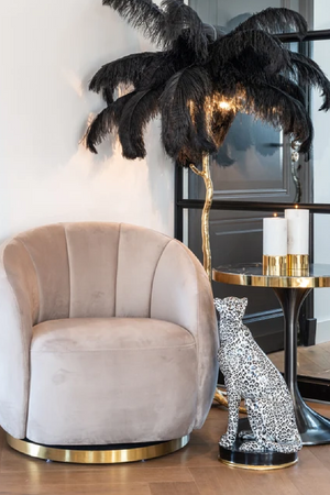 Round Swivel Easy Chair | Richmond Interiors Jago | Oroa.com