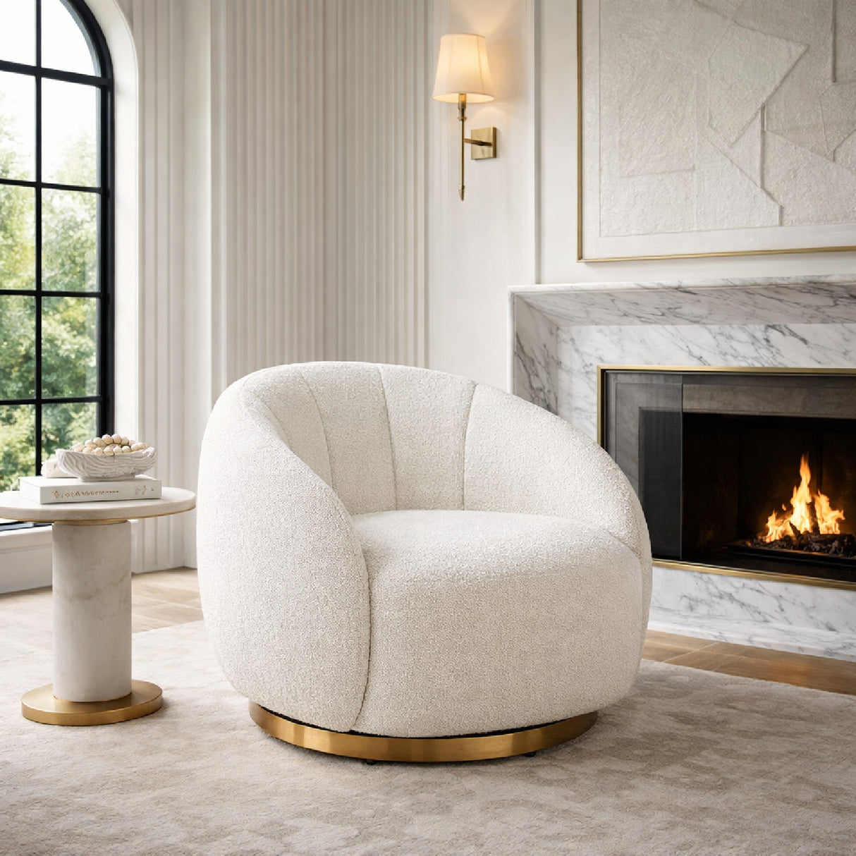   Round Swivel Easy Chair | Oroa.com