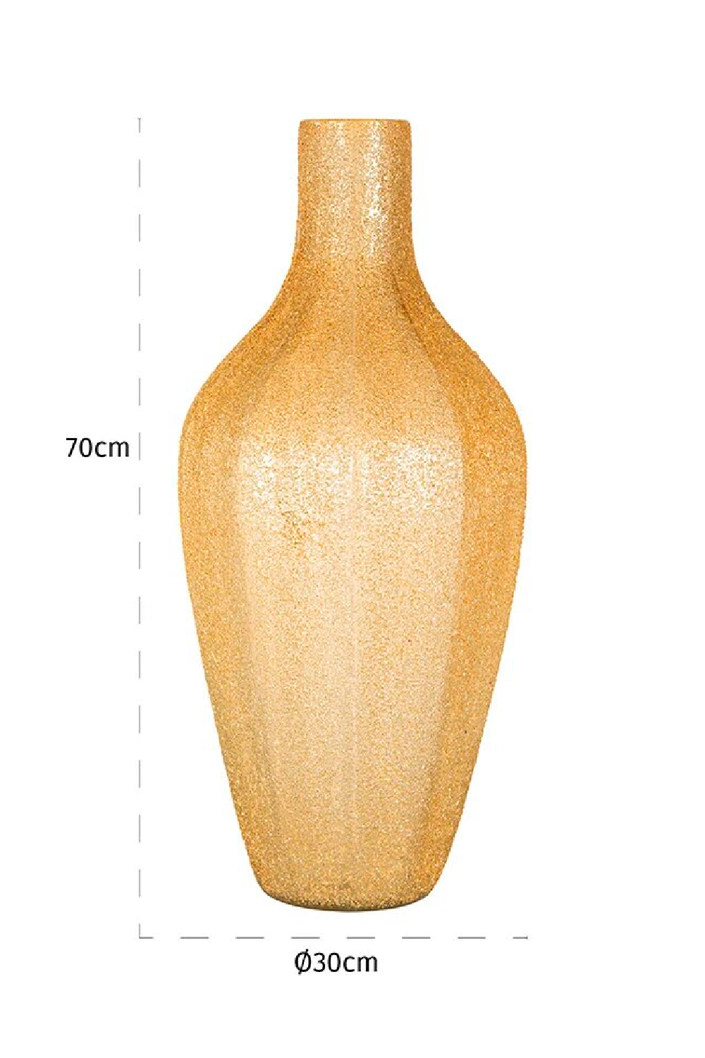 Gold Glass Bottle Vase L | OROA Cilou | OROA.com