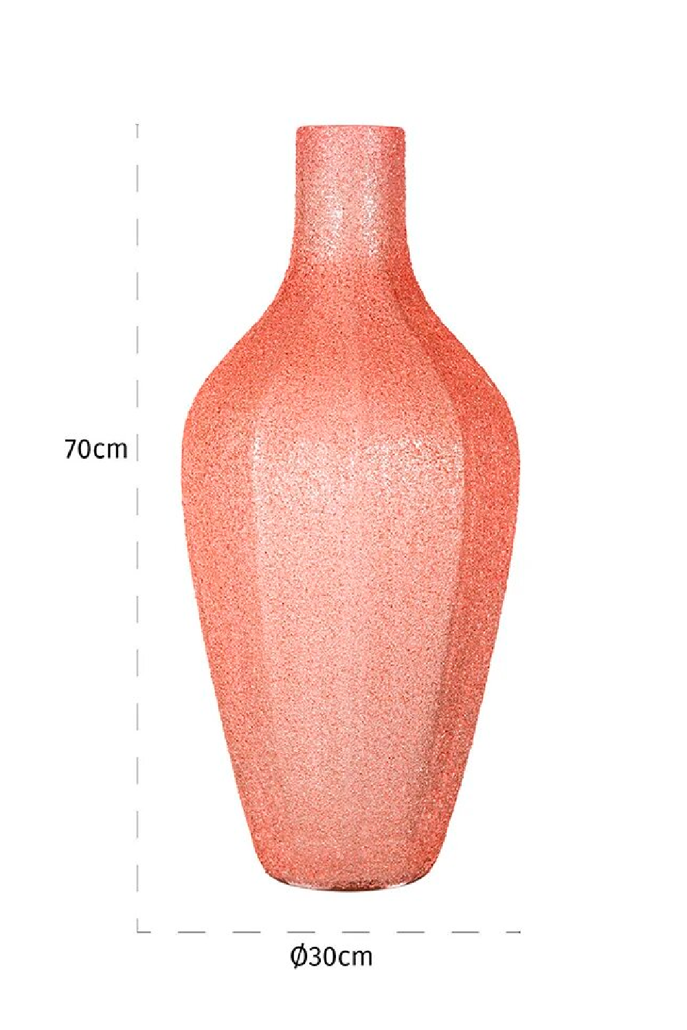 Pink Glass Bottle Vase L | OROA Ceylin | OROA.com