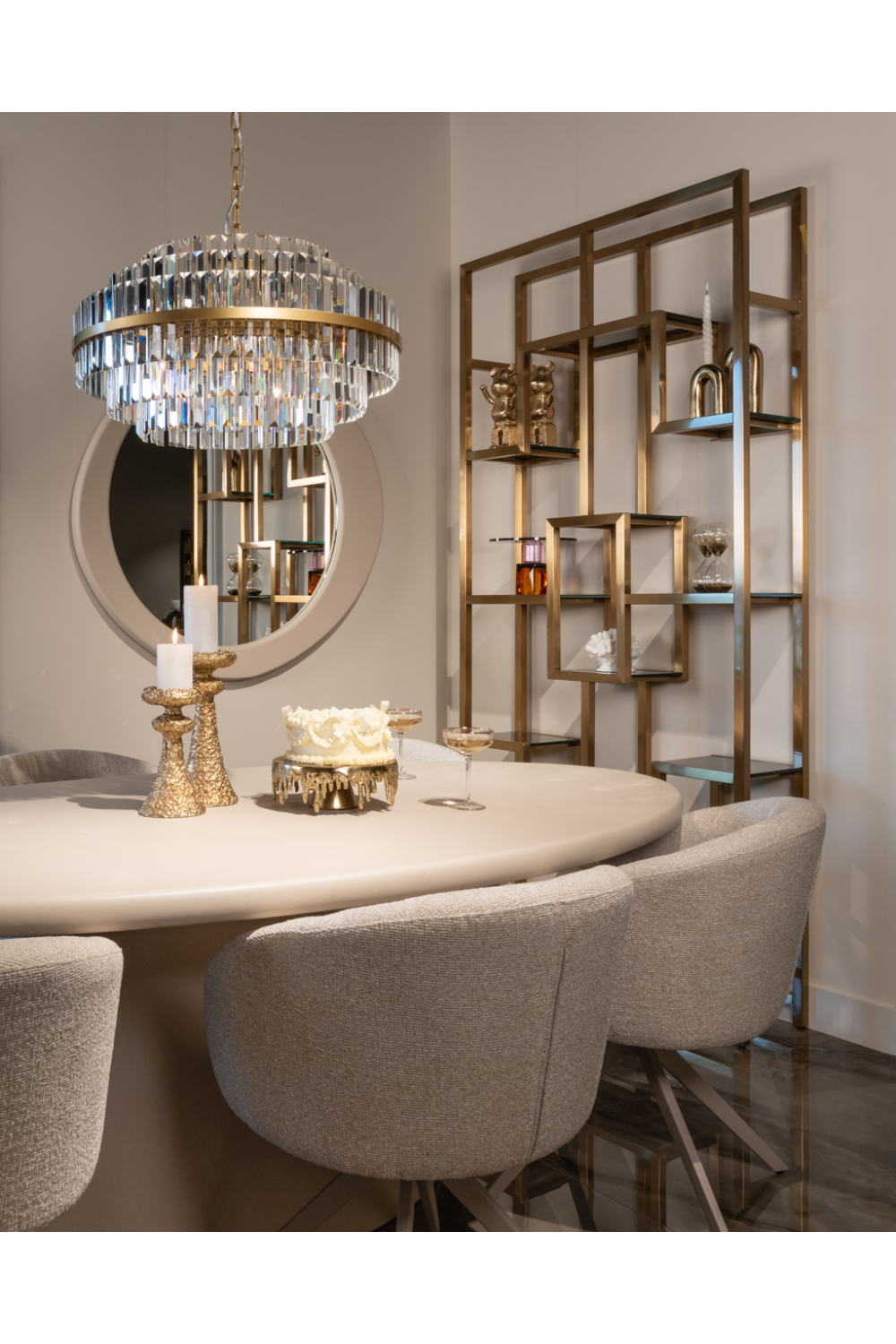 Modern European furniture - Tiered Crystal Glass Chandelier S - www.oroa.com