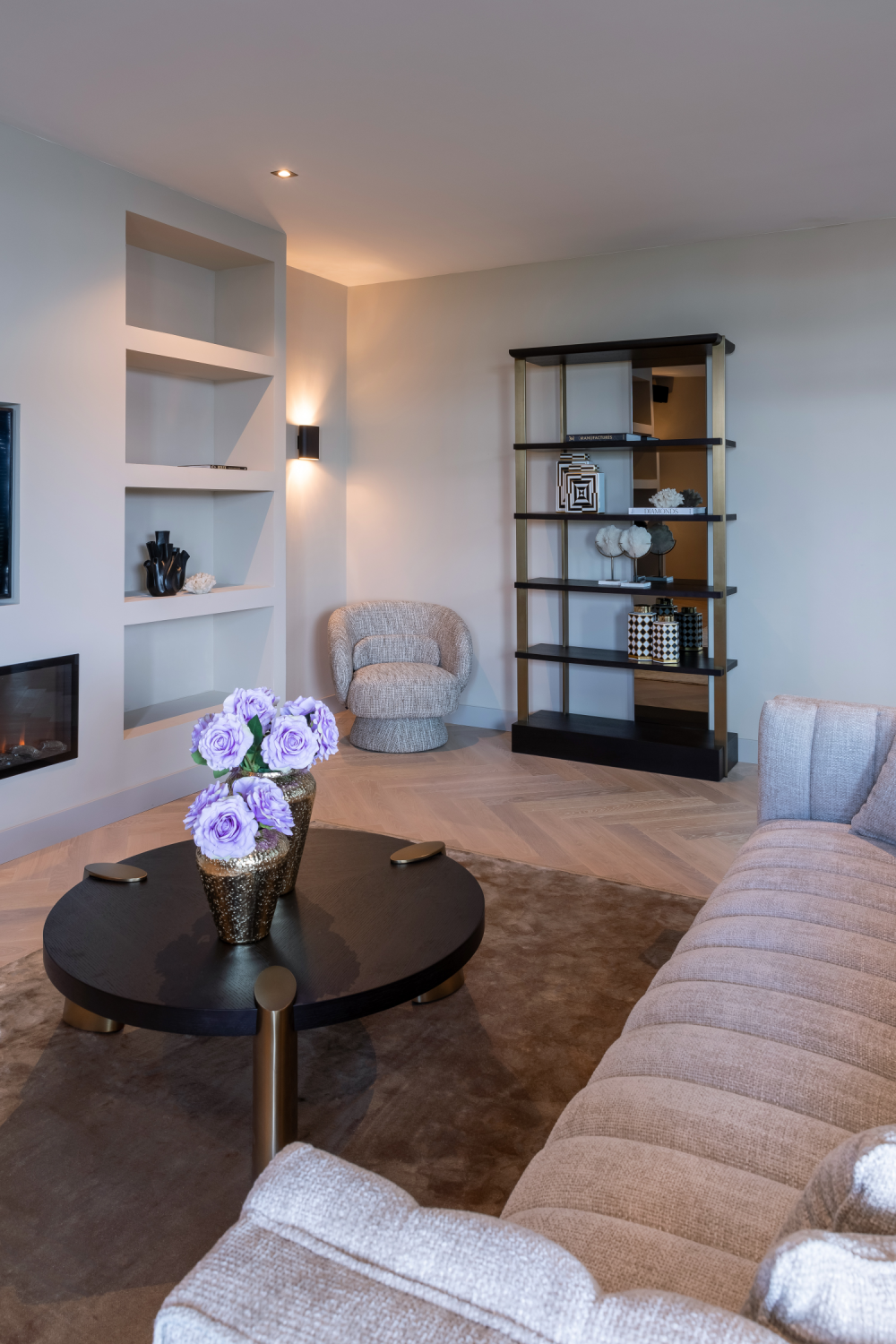 Black Oak Round Coffee Table | Richmond Interiors Brody | Oroa.com