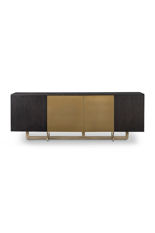 Black Oak 4-Door Sideboard | Richmond Interiors Dax | Oroa.com