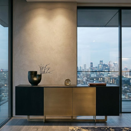   Black Oak 4-Door Sideboard | Oroa.com