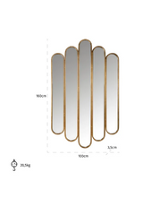 Gold Statement Mirror | Richmond Interiors Chelsey | Oroa.com