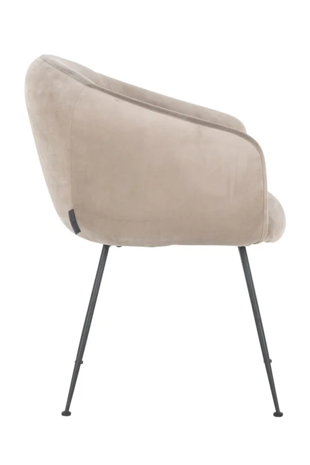 Khaki Velvet Dining Chair | OROA Avanti | Oroa.com