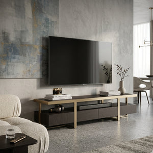   Black Oak Veneer TV Cabinet | Oroa.com