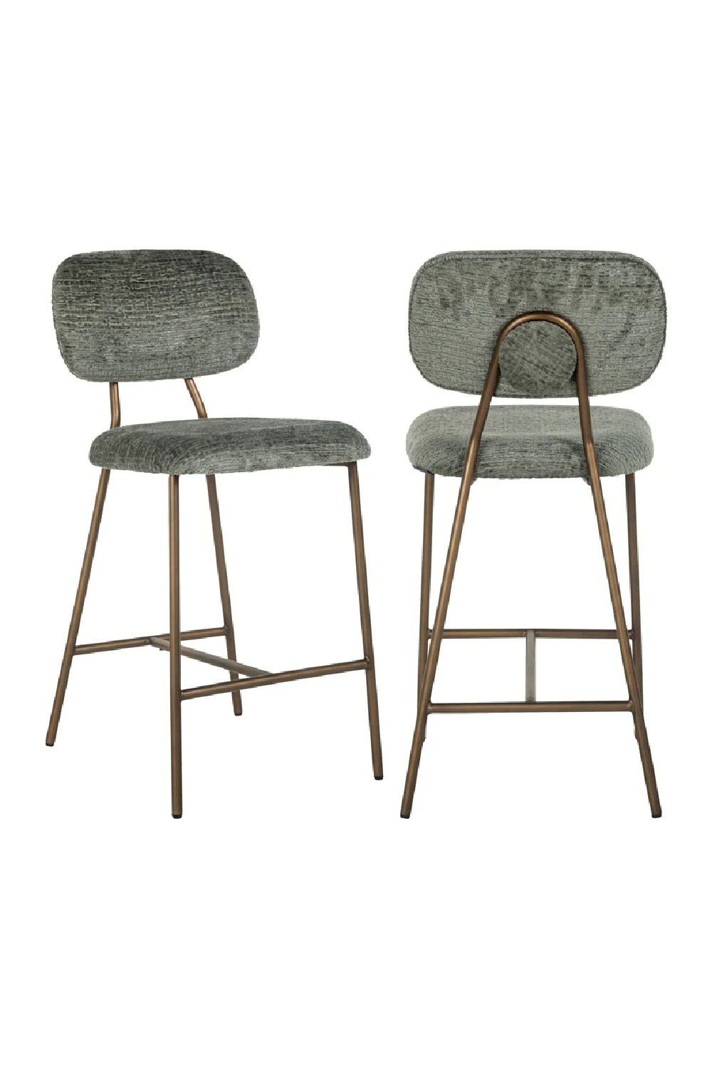 Brushed Metal Counter Stool | Richmond Interiors Xenia | Oroa.com