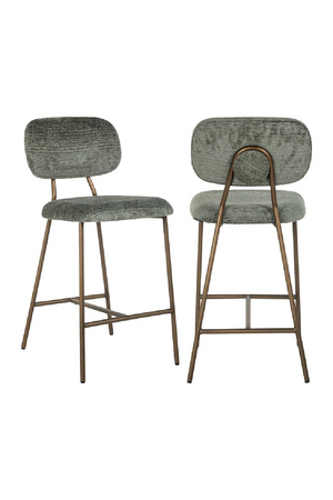 Brushed Metal Counter Stool | Richmond Interiors Xenia | Oroa.com