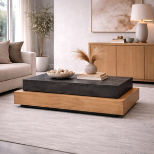   Rectangular Oak Coffee Table | Oroa.com