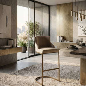   Modern Upholstered Bar Stool | Oroa.com