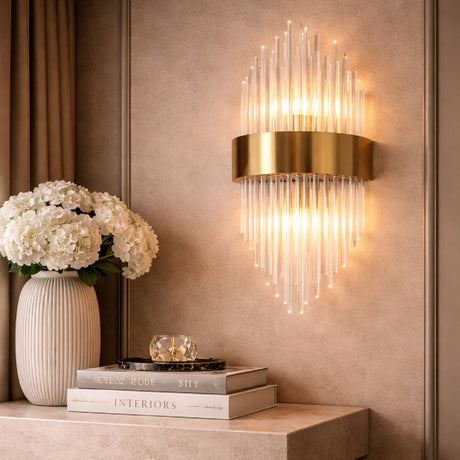   Glass Rods Contemporary Wall Lamp | Oroa.com