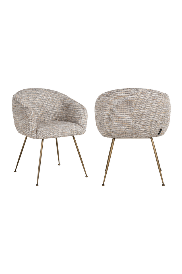 Beige Curved Dining Chair | Richmond Interiors Amalfi | Oroa.com