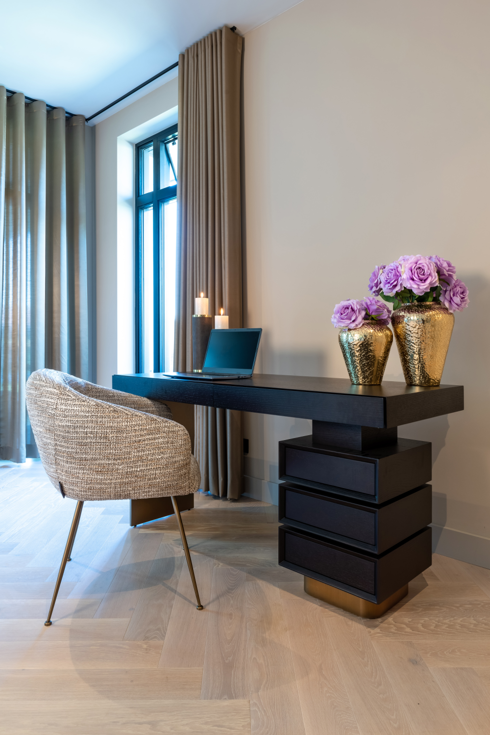 Beige Curved Dining Chair | Richmond Interiors Amalfi | Oroa.com