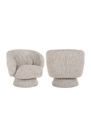 Splayed-Base Swivel Lounge Chair | Richmond Interiors Cavallo | Oroa.com