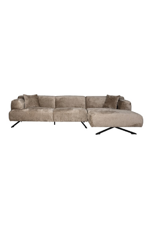 Taupe Chenille Contemporary Sofa | Richmond Interiors Donovan | Oroa.com
