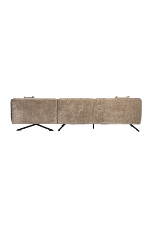 Taupe Chenille Contemporary Sofa | Richmond Interiors Donovan | Oroa.com